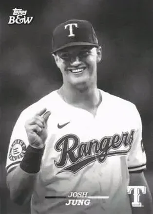 2024 Topps Black & White #10 - Josh Jung - Texas Rangers