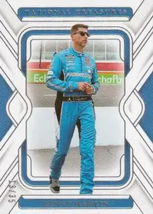 2025 Panini National Treasures #16 - Denny Hamlin - Joe Gibbs Racing