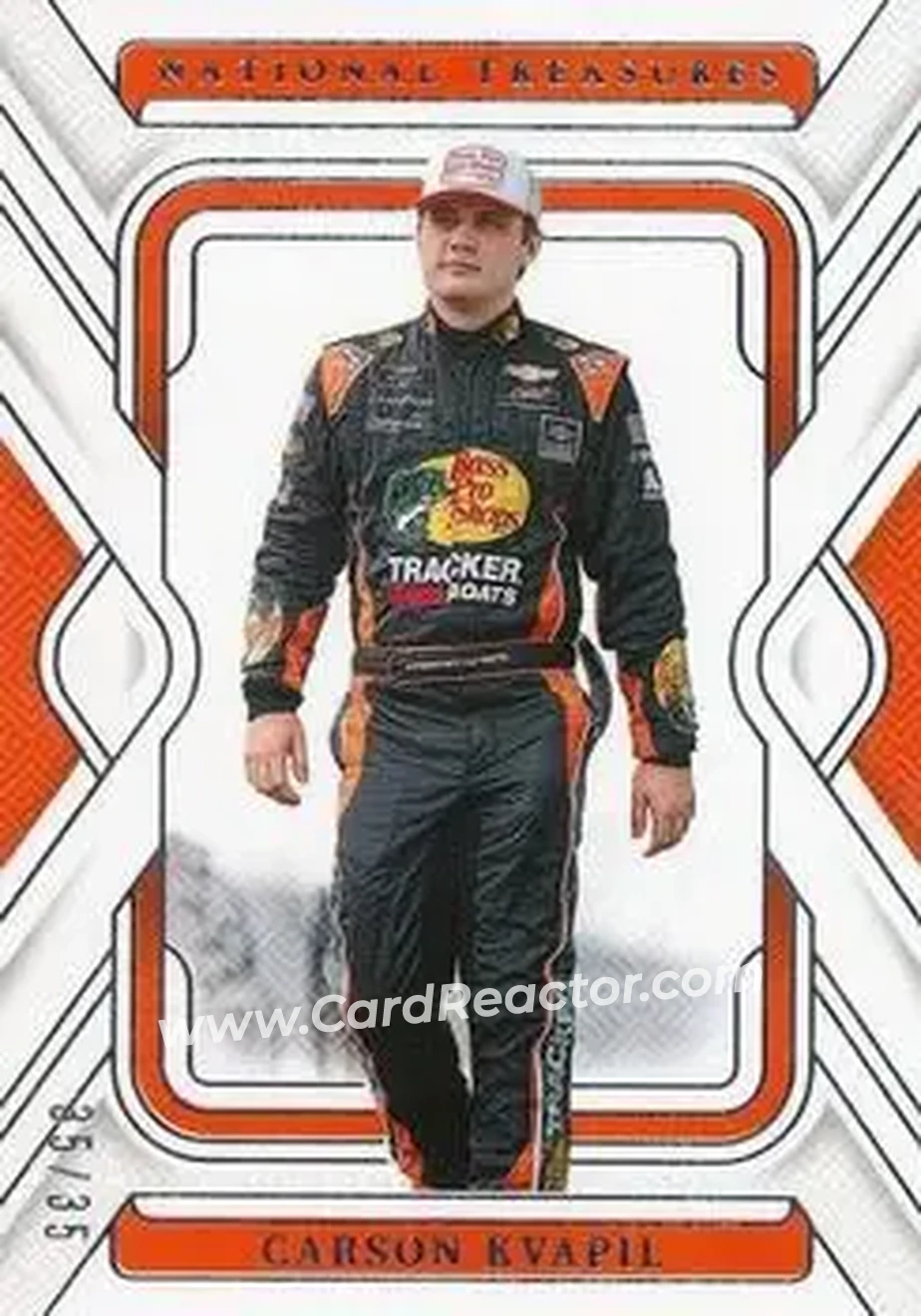 2025 Panini National Treasures #17 - Carson Kvapil - JR Motorsports