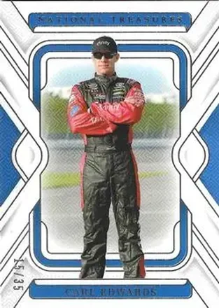 2025 Panini National Treasures #18 - Carl Edwards - Joe Gibbs Racing