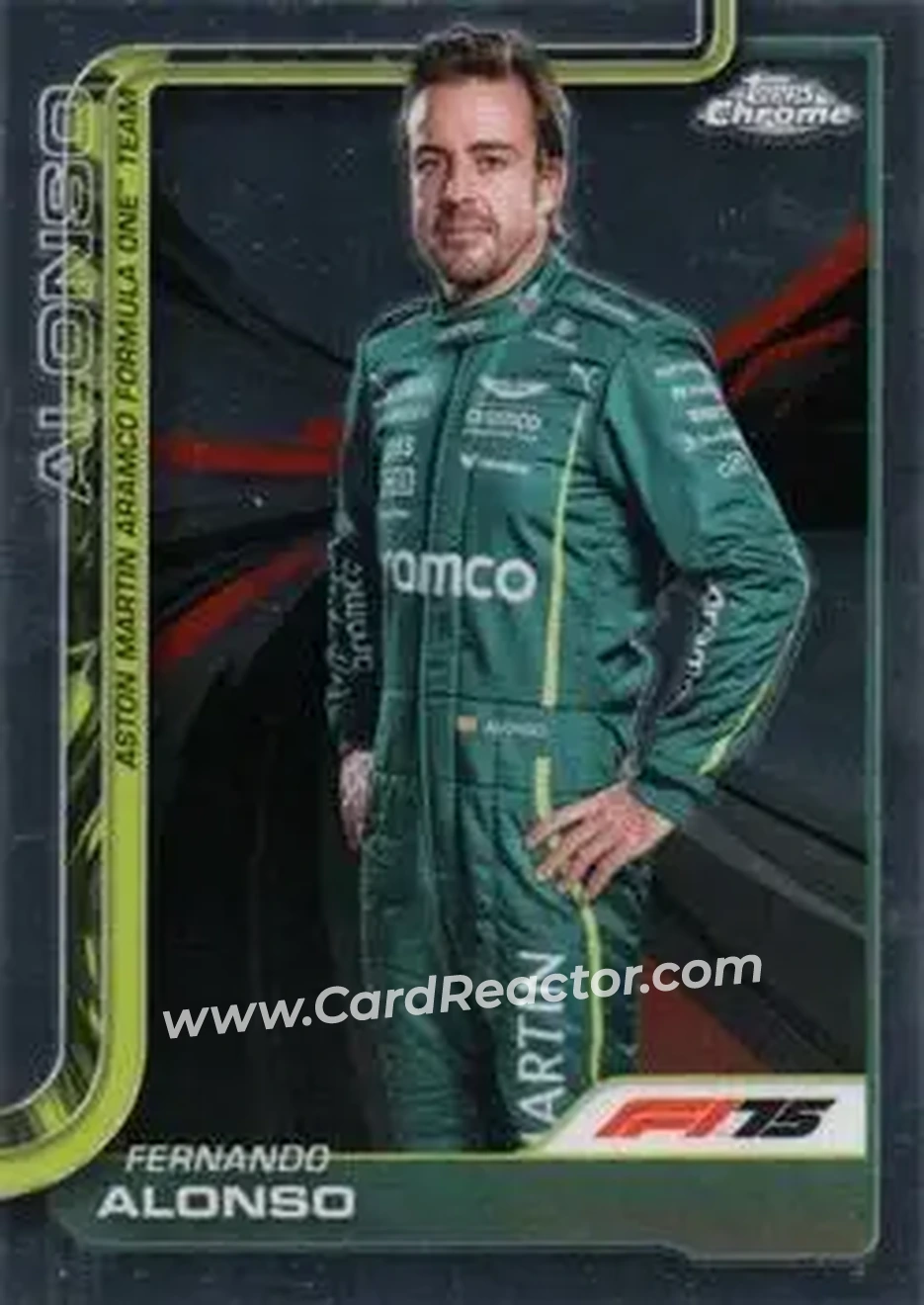 2025 Topps Chrome Formula 1 #9 - Fernando Alonso - Aston Martin Aramco Formula One Team - Front