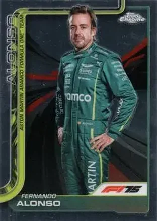 2025 Topps Chrome Formula 1 #9 - Fernando Alonso - Aston Martin Aramco Formula One Team