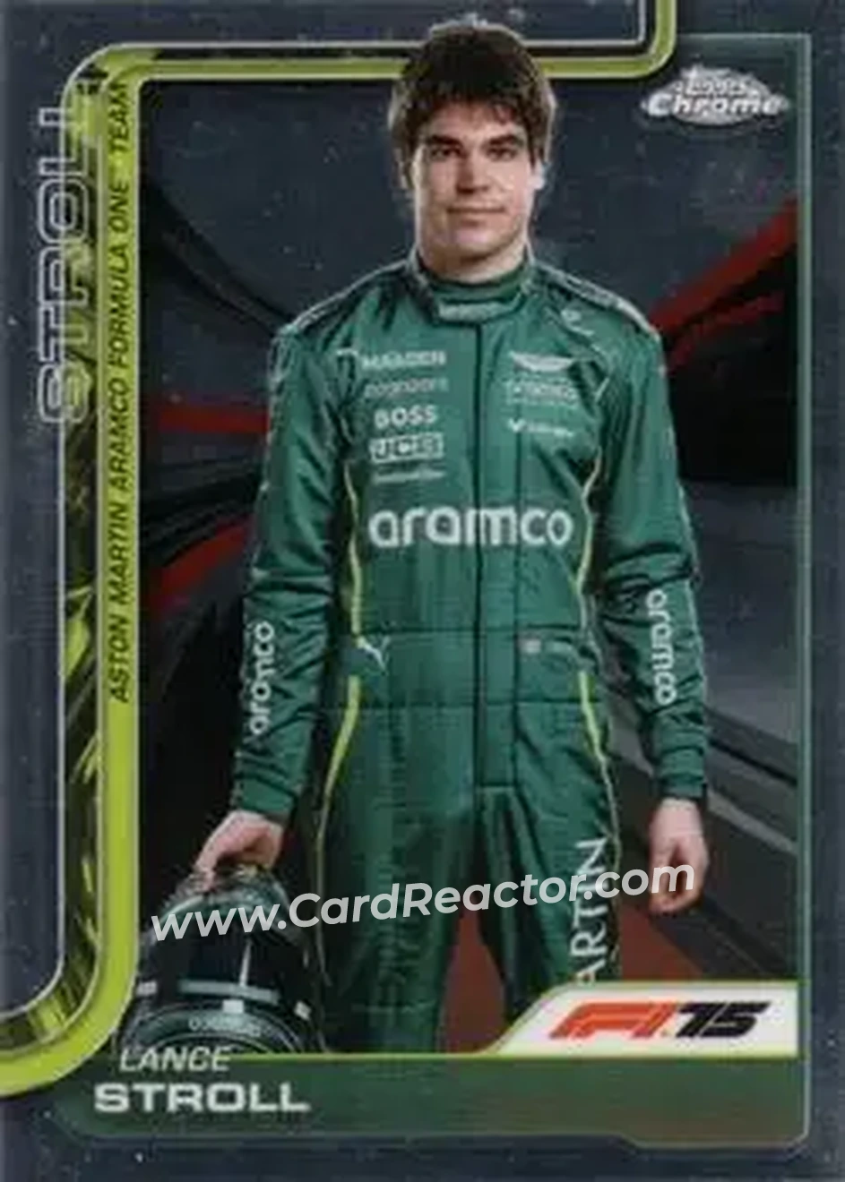 2025 Topps Chrome Formula 1 #10 - Lance Stroll - Aston Martin Aramco Formula One Team - Front