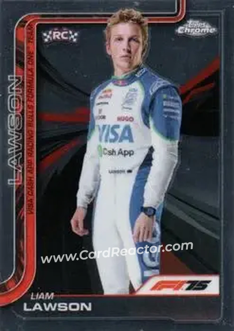 2025 Topps Chrome Formula 1 #11 - Liam Lawson - Visa Cash App RB Formula One - Front