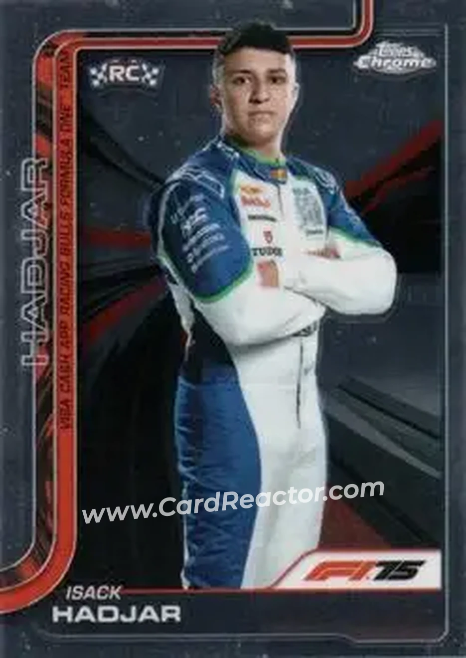 2025 Topps Chrome Formula 1 #12a - Isack Hadjar - Visa Cash App RB Formula One - Front 2025 Topps Chrome Formula 1 #12a - Isack Hadjar - Visa Cash App RB Formula One - Front