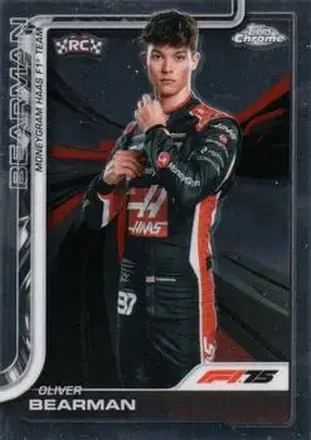 2025 Topps Chrome Formula 1 #14 - Oliver Bearman - MoneyGram Haas F1 Team