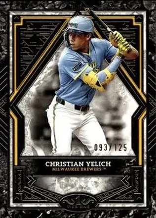 2025 Topps Tier One #47 - Christian Yelich - Milwaukee Brewers