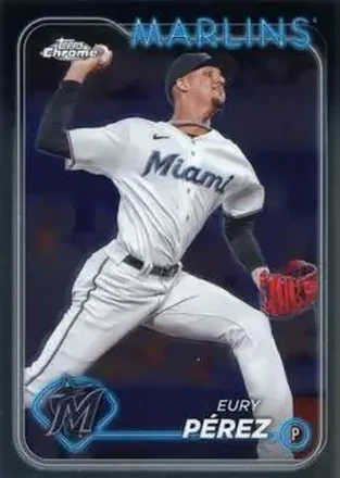 2024 Topps Chrome #6 - Eury Pérez - Miami Marlins