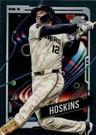 2024 Topps Chrome Cosmic #4 - Rhys Hoskins - Milwaukee Brewers