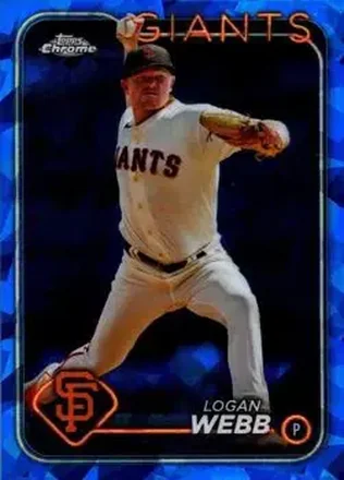 2024 Topps Chrome Sapphire Edition #4 - Logan Webb - San Francisco Giants