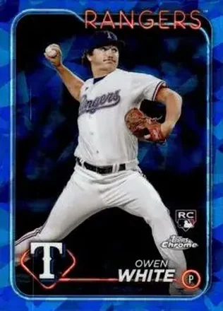 2024 Topps Chrome Sapphire Edition #5 - Owen White - Texas Rangers