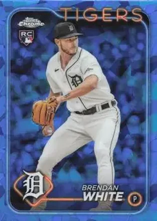 2024 Topps Chrome Sapphire Edition #8 - Brendan White - Detroit Tigers