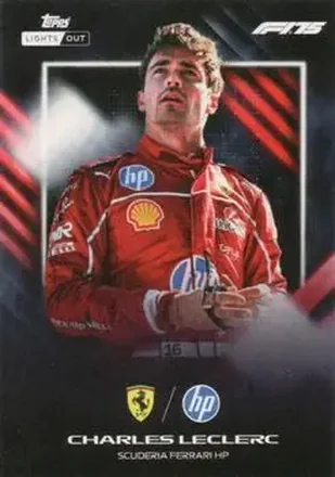 2025 Topps Lights Out Formula 1 #NNO - Charles Leclerc - Scuderia Ferrari HP