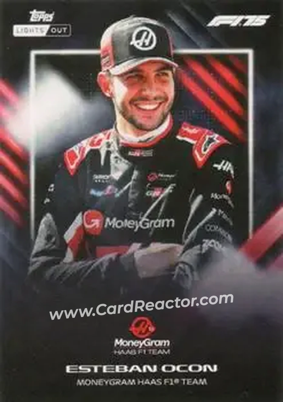 2025 Topps Lights Out Formula 1 #NNO - Esteban Ocon - MoneyGram Haas F1 Team