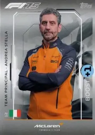 2025 Topps Turbo Attax F1 #12 - Andrea Stella - McLaren F1