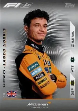 2025 Topps Turbo Attax F1 #13 - Lando Norris - McLaren F1