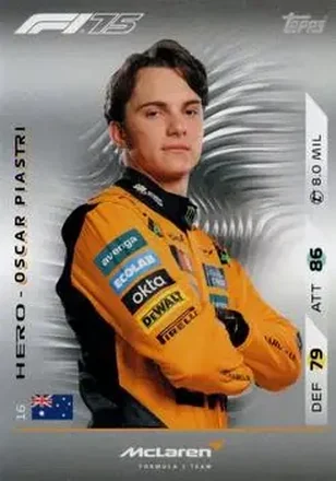 2025 Topps Turbo Attax F1 #16 - Oscar Piastri - McLaren F1