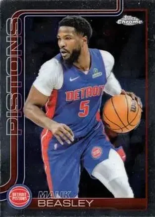 2025-26 Topps Chrome #36 - Malik Beasley - Detroit Pistons