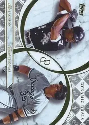 2024 Topps Dynamic Duals #3 - Bo Jackson - Frank Thomas - Chicago White Sox - Chicago White Sox