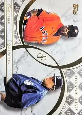 2024 Topps Dynamic Duals #8 - Dusty Baker - Lou Piniella - Houston Astros - Seattle Mariners