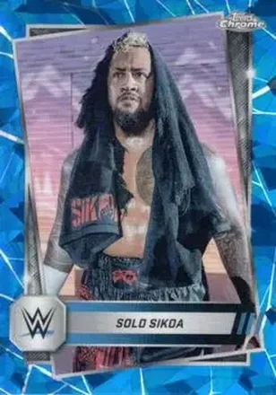 2025 Topps Chrome Sapphire Edition WWE #17 - Solo Sikoa