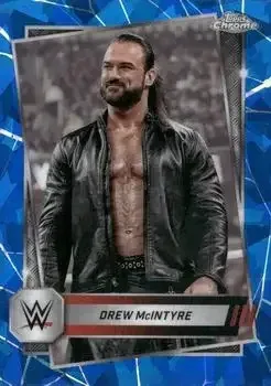 2025 Topps Chrome Sapphire Edition WWE feature card
