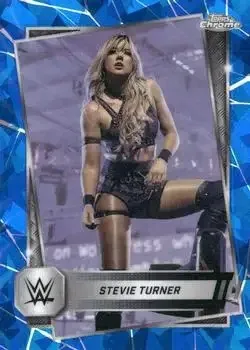2025 Topps Chrome Sapphire Edition WWE feature card