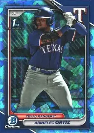 2024 Bowman Sapphire Edition #BCP-16 - Abimelec Ortiz - Texas Rangers