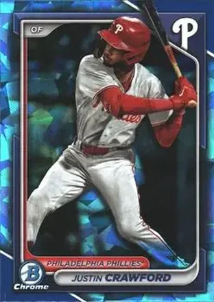 2024 Bowman Sapphire Edition #BCP-17 - Justin Crawford - Philadelphia Phillies