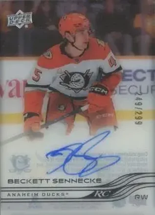 2025-26 Upper Deck Clear Cut #CC-BS - Beckett Sennecke - Anaheim Ducks