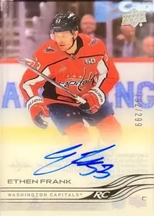2025-26 Upper Deck Clear Cut #CC-EF - Ethen Frank - Washington Capitals