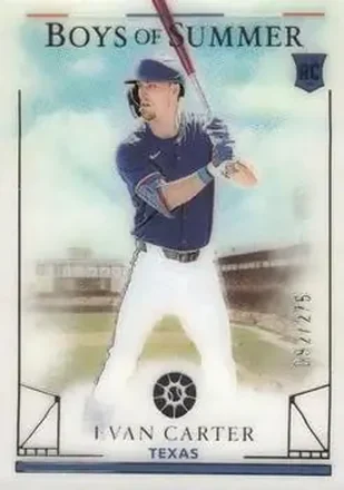 2024 Panini Boys of Summer #16 - Evan Carter - Texas Rangers