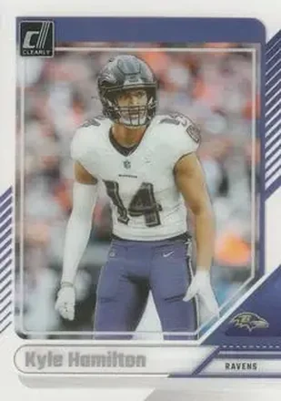 2024 Clearly Donruss #6 - Kyle Hamilton - Baltimore Ravens