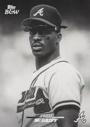 2024 Topps Black & White #12 - Fred McGriff - Atlanta Braves