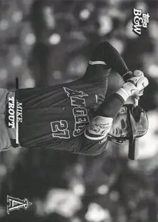 2024 Topps Black & White #16 - Mike Trout - Los Angeles Angels