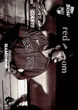 2024 Topps Black & White #17 - David Hamilton - Boston Red Sox