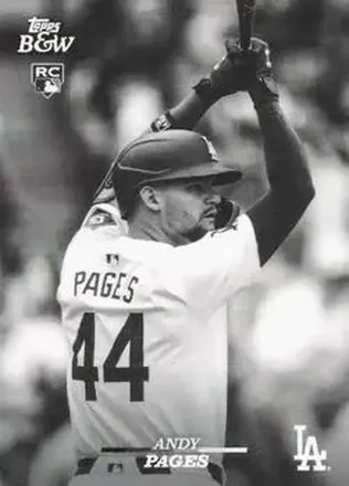 2024 Topps Black & White #18 - Andy Pages - Los Angeles Dodgers