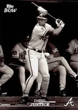 2024 Topps Black & White #20 - David Justice - Atlanta Braves