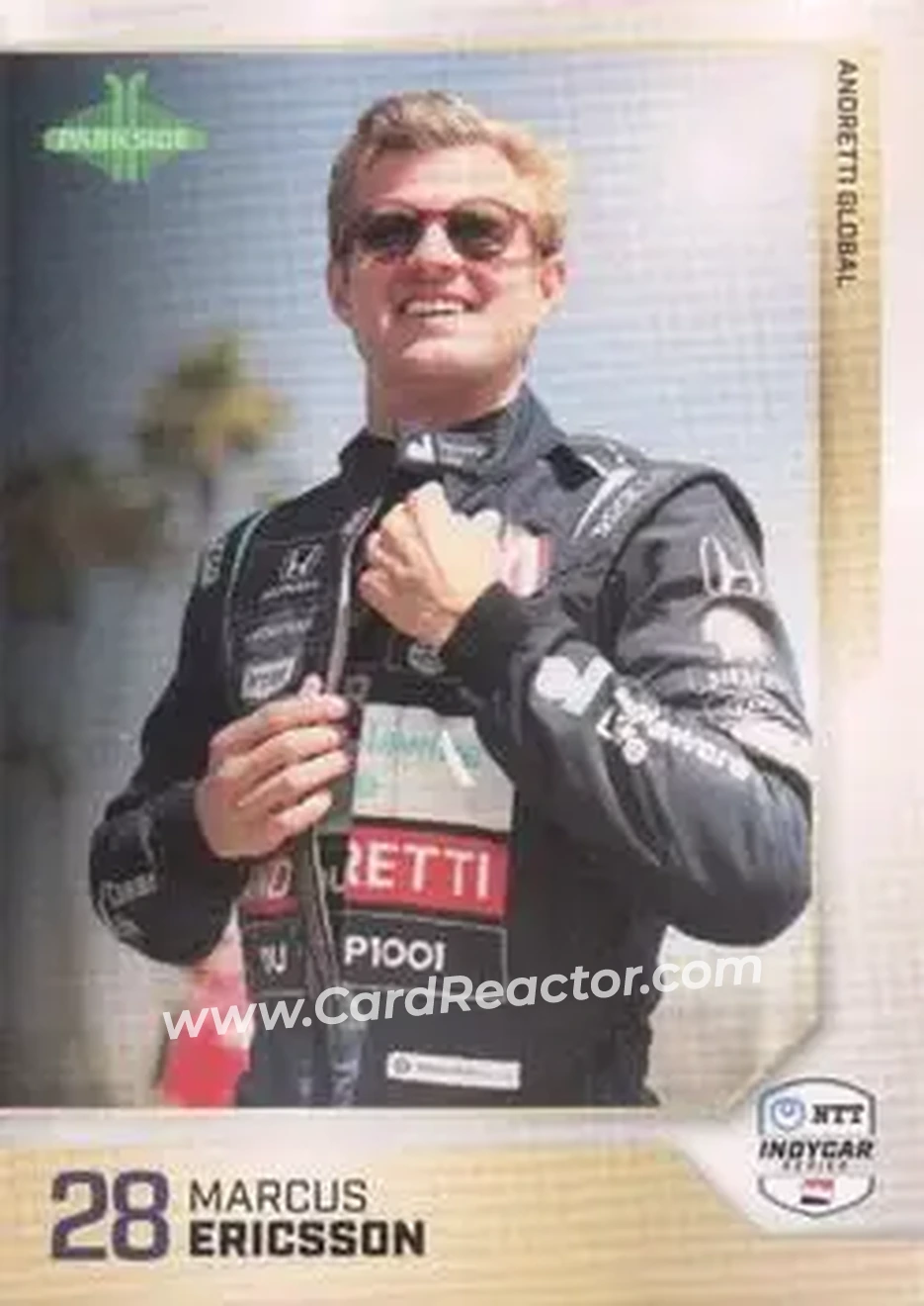 2025 Parkside IndyCar Collection #15a - Marcus Ericsson - Andretti Global - Front