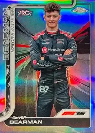 2025 Topps Chrome Formula 1 #14b - Oliver Bearman - MoneyGram Haas F1 Team