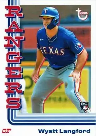 2024 Topps Brooklyn Collection #12 - Wyatt Langford - Texas Rangers