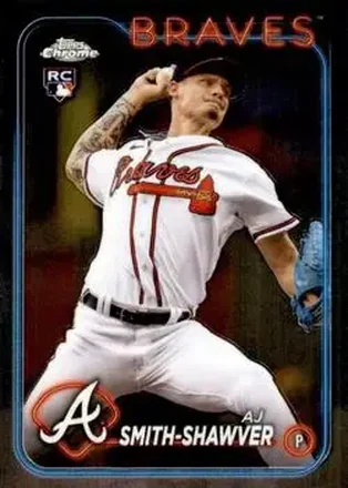 2024 Topps Chrome #19 - AJ Smith-Shawver - Atlanta Braves