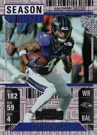 2024 Panini Contenders #8 - Zay Flowers - Baltimore Ravens
