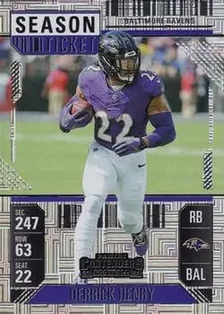 2024 Panini Contenders #9 - Derrick Henry - Baltimore Ravens
