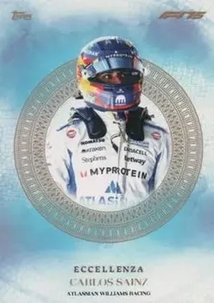 2025 Topps Eccellenza Formula 1 #NNO - Carlos Sainz - Atlassian Williams Racing
