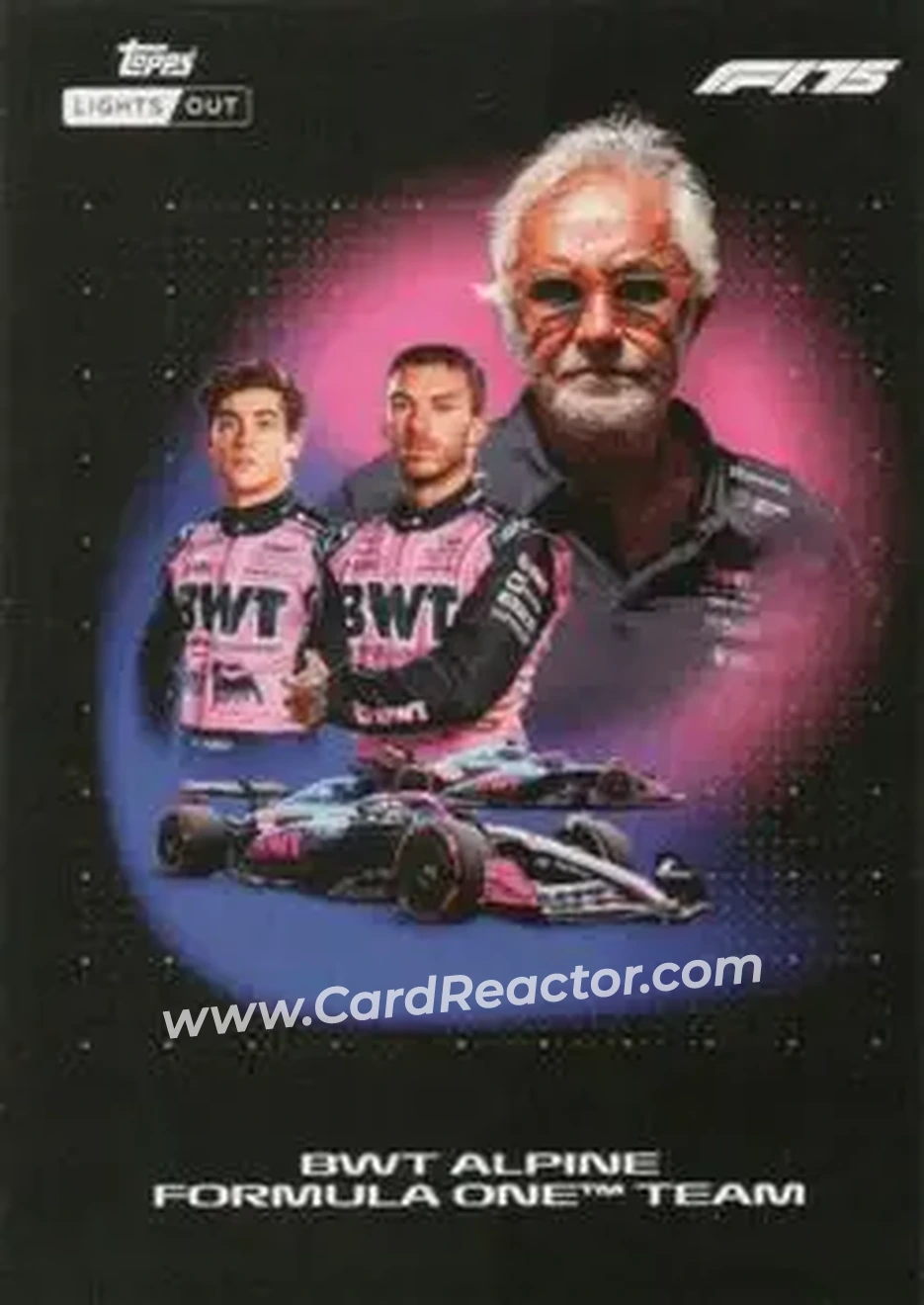 2025 Topps Lights Out Formula 1 #NNO - BWT Alpine Formula One Team - BWT Alpine F1 Team - Front