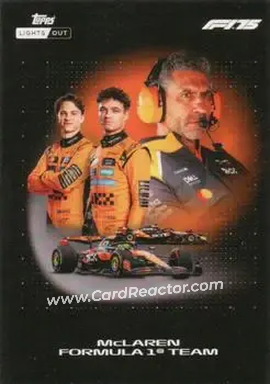 2025 Topps Lights Out Formula 1 #NNO - McLaren Formula 1 Team - McLaren F1 - Front