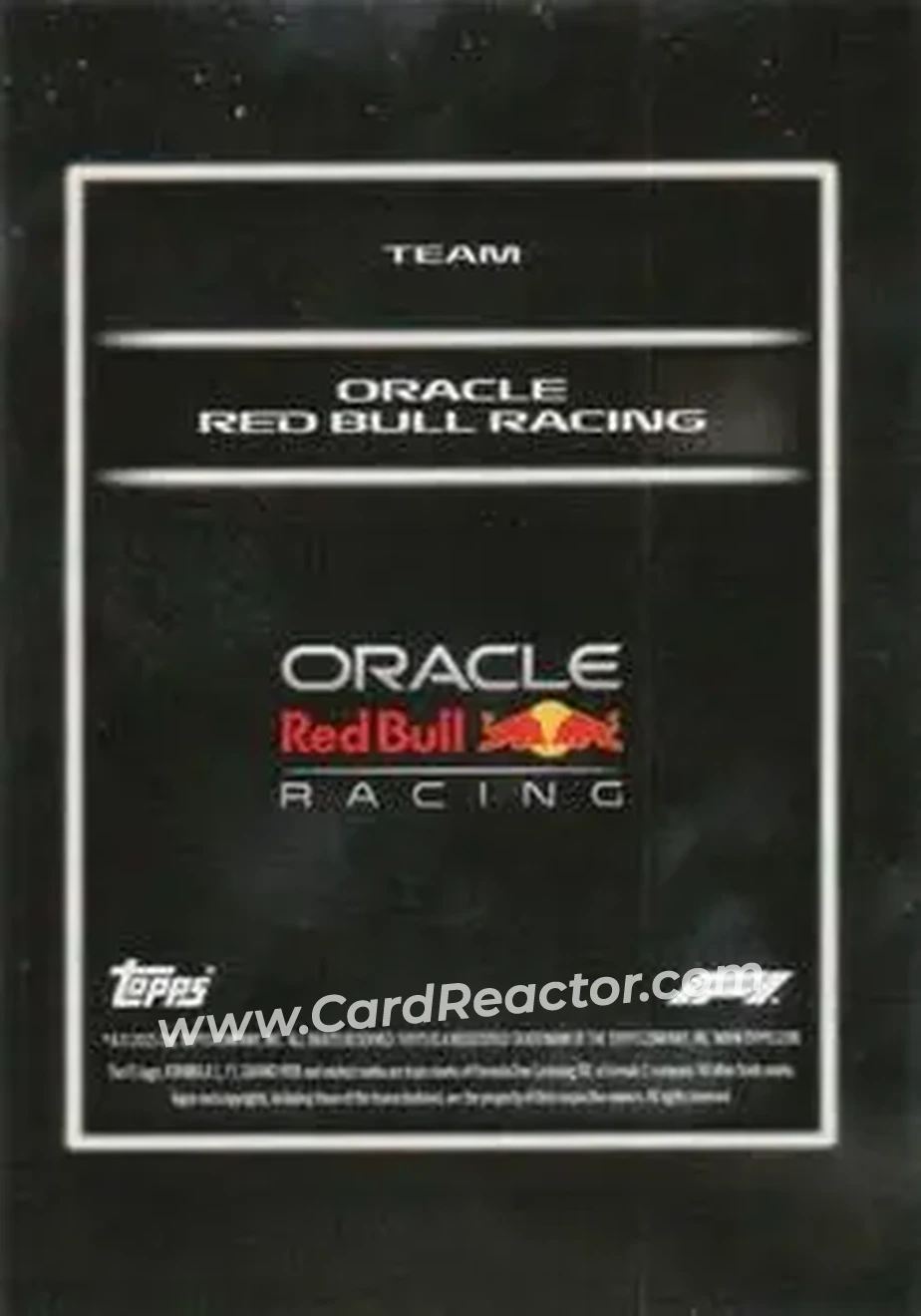 2025 Topps Lights Out Formula 1 #NNO - Oracle Red Bull Racing - Oracle Red Bull Racing - Back