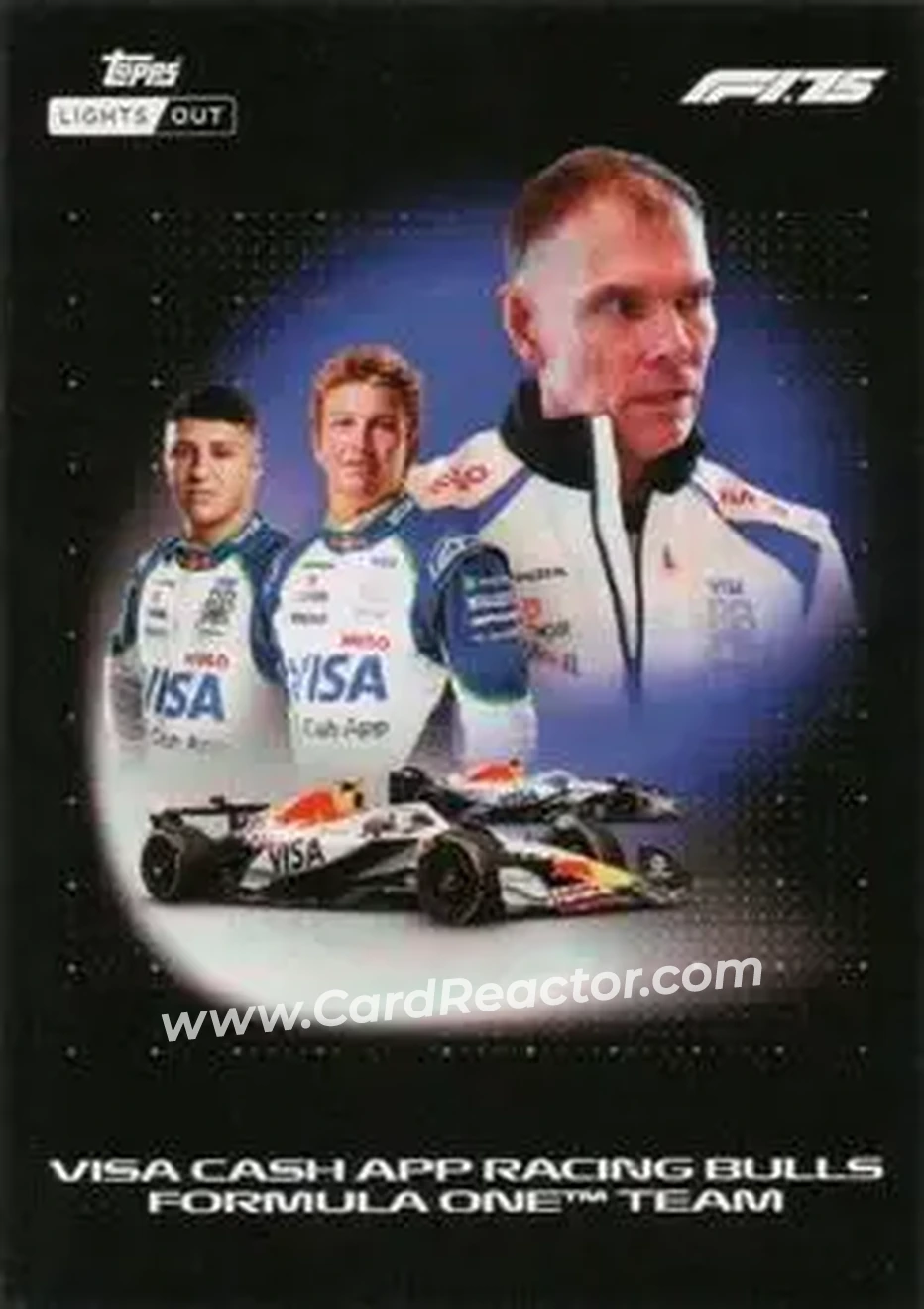 2025 Topps Lights Out Formula 1 #NNO - Visa Cash App Racing Bulls Formula One Team - Visa Cash App Racing Bulls Formula One Team - Front 2025 Topps Lights Out Formula 1 #NNO - Visa Cash App Racing Bulls Formula One Team - Visa Cash App Racing Bulls Formula One Team - Front