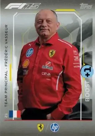 2025 Topps Turbo Attax F1 #21 - Frédéric Vasseur - Scuderia Ferrari HP